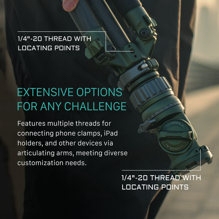 Tilta VT05 Travel 3-Stage Carbon Fiber Tripod with Video Fluid Head - Forest Green