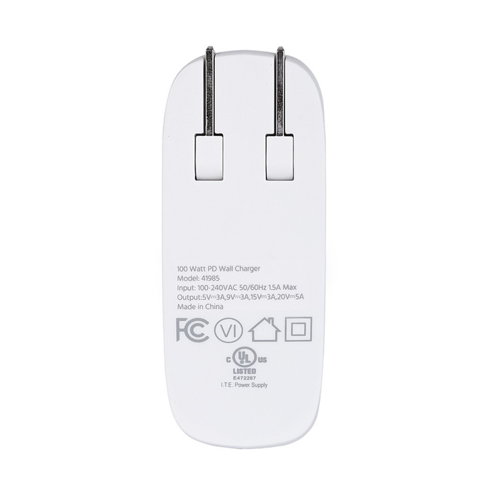 Monoprice USB-C 100W PD 1-Port Foldable Wall Charger