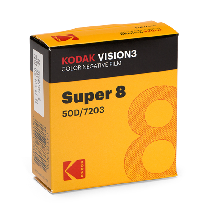 Kodak VISION3 50D Color Negative Film 5203/7203 - Super 8mm, 50' Roll