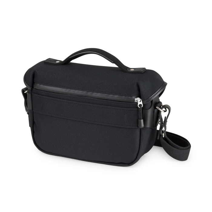 Billingham Hadley Small Pro Shoulder Bag, 3.5L - Black FibreNyte / Black Leather (Olive Lining)