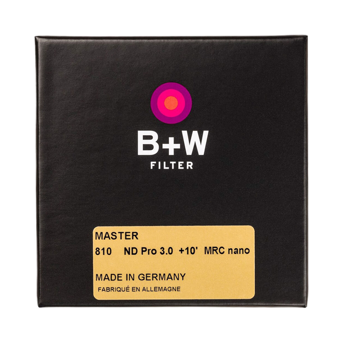 B+W 86mm #810 MASTER Neutral Density 3.0 10-Stop MRC Nano Filter