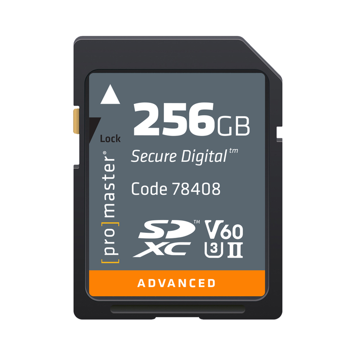 ProMaster 256GB Advanced UHS-II SDXC V60 Memory Card