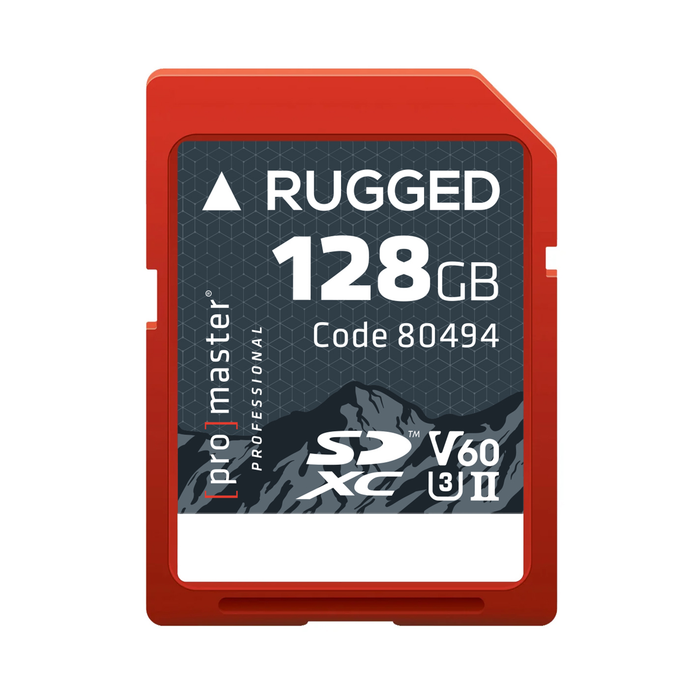 ProMaster 128GB Rugged UHS-II SDXC V60 Memory Card