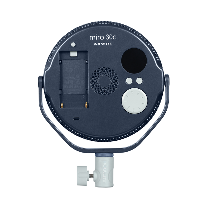 Nanlite miro 30c RGB Round LED Light Panel - Midnight Blue