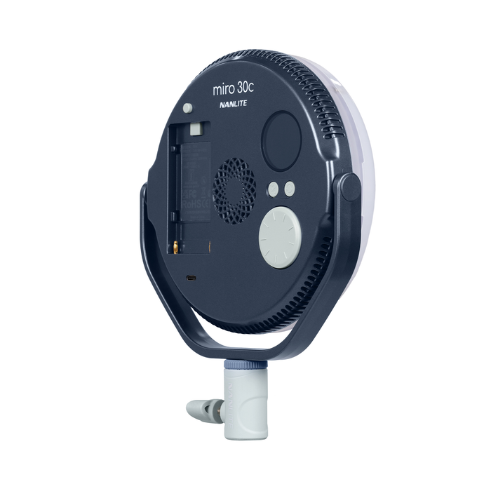 Nanlite miro 30c RGB Round LED Light Panel - Midnight Blue