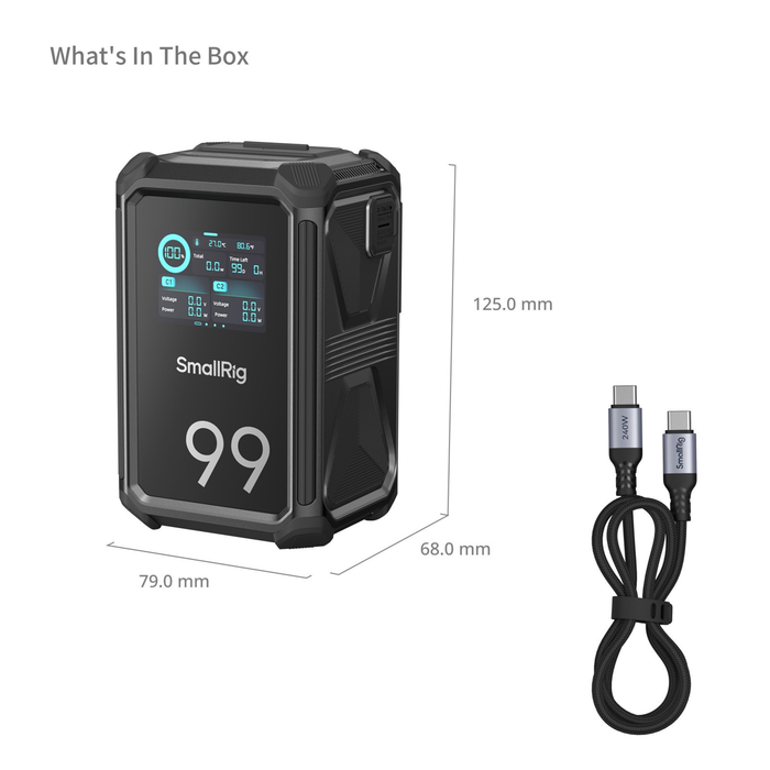 SmallRig x Renan Ozturk X-Touch Smart Triple-Proof V-Mount Battery X99