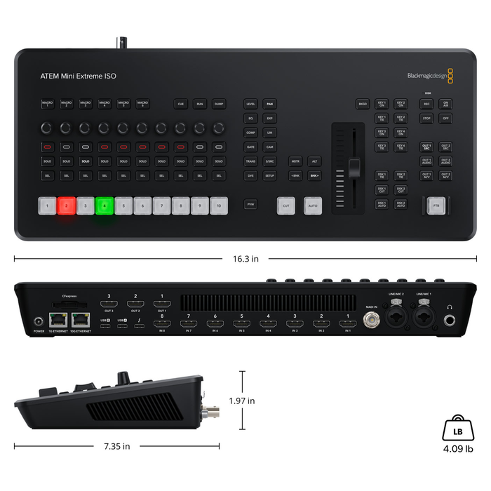 Blackmagic Design ATEM Mini Extreme ISO G2 Compact Live Switcher