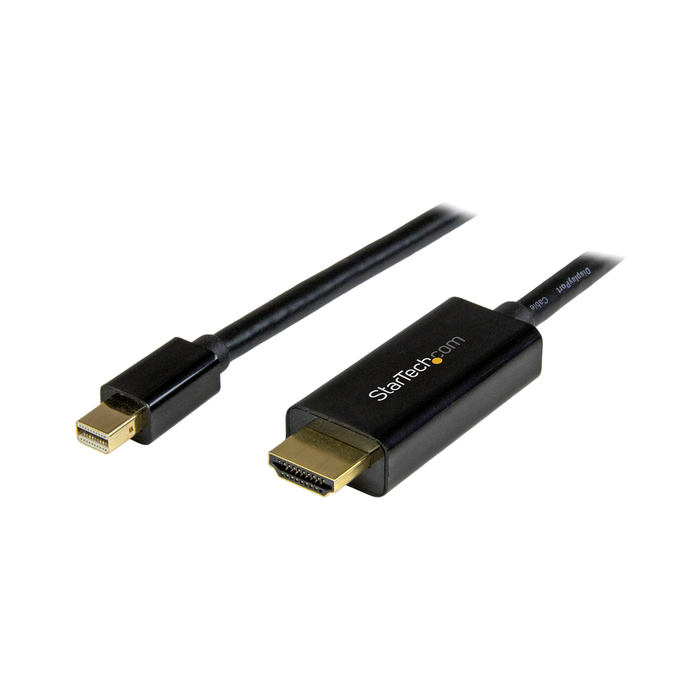 StarTech Mini DisplayPort to HDMI Monitor/Display 4K 30Hz Video Cable, 3.3' (1m)