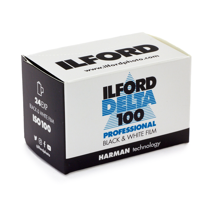 Ilford Delta 100 Professional Black & White Negative - 35mm Film, 24 Exposures, Single Roll