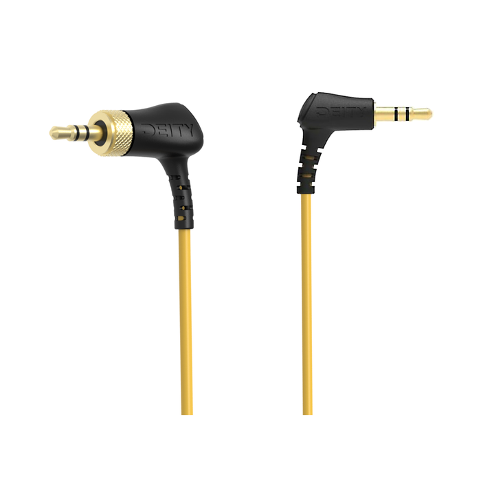 Deity Microphones C12 Locking Right-Angle 3.5mm TRS to Right-Angle 3.5mm TRS Cable for Mirorless/DSLR Cameras