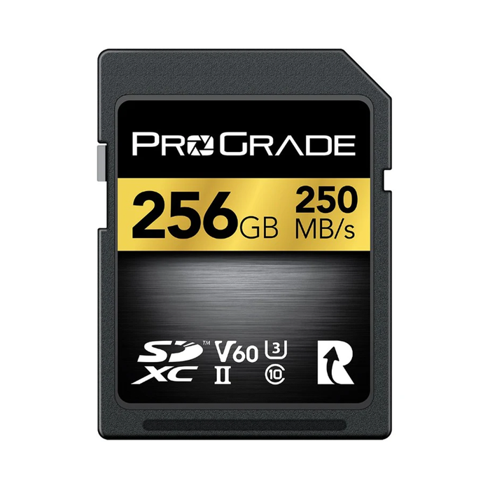 ProGrade Digital 256GB UHS-II SDXC V60 250R Gold Memory Card
