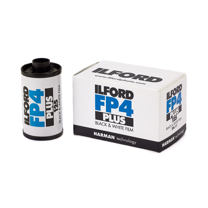 Ilford FP4 Plus 125 Black & White Negative - 35mm Film, 24 Exposures, Single Roll