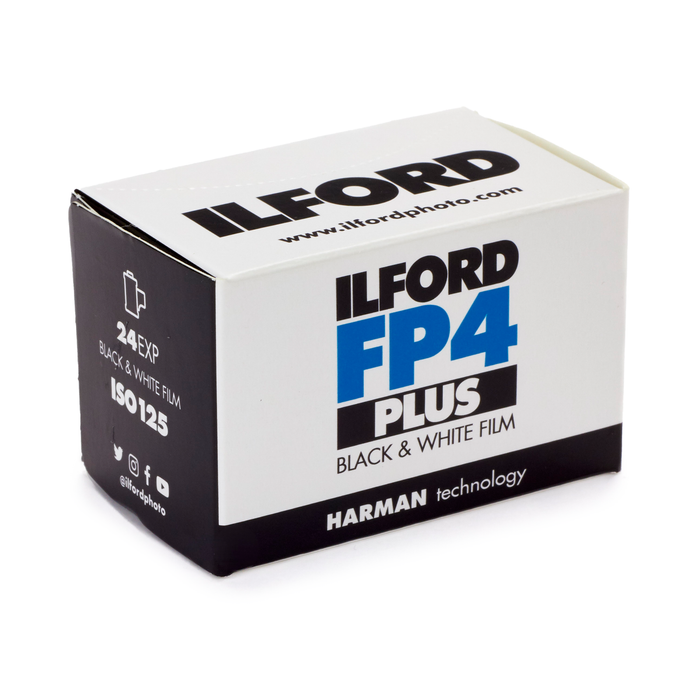 Ilford FP4 Plus 125 Black & White Negative - 35mm Film, 24 Exposures, Single Roll