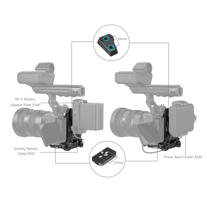 SmallRig Compact V-Mount Battery Mounting System 4064B — Glazer's Camera SmallRig Compact V-Mount Battery Mounting System 4064B — Glazer's Camera