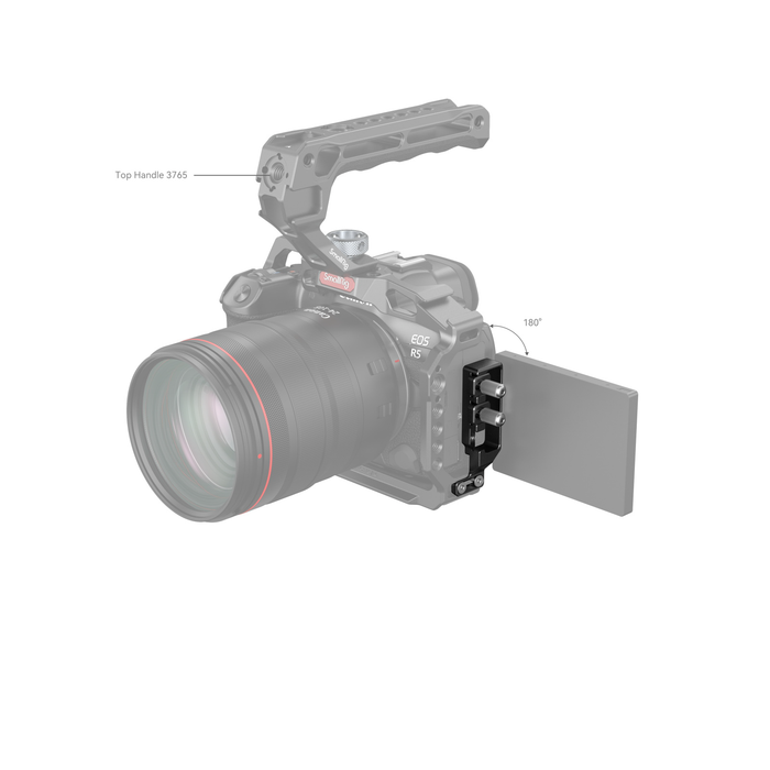 SmallRig HDMI and USB-C Cable Clamp for EOS R5/R5 C/R6/R6 Mark II Cage (2981) 2981B