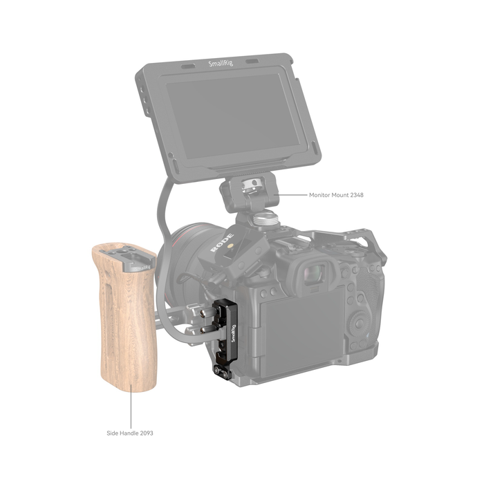 SmallRig HDMI and USB-C Cable Clamp for EOS R5/R5 C/R6/R6 Mark II Cage (2981) 2981B