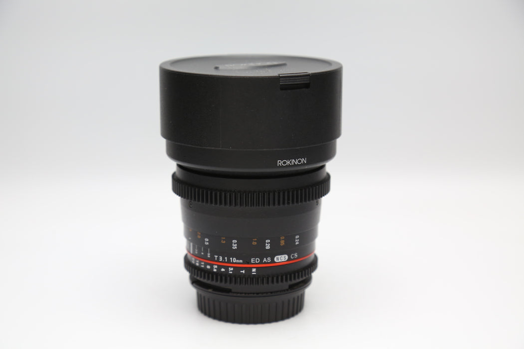 Used Rokinon 10mm T3.1 CAF (Very Good)