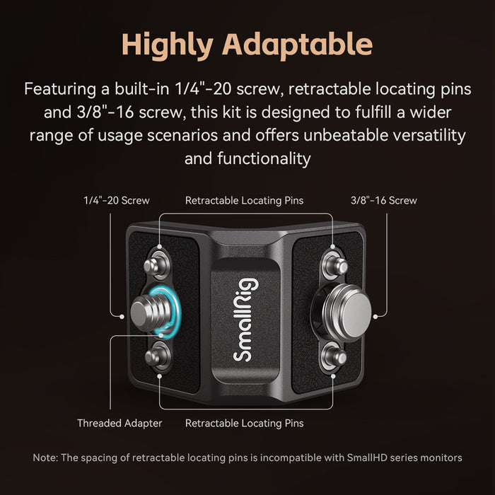 SmallRig x LensVid mini L-Shaped Mount Plate Kit MD4360