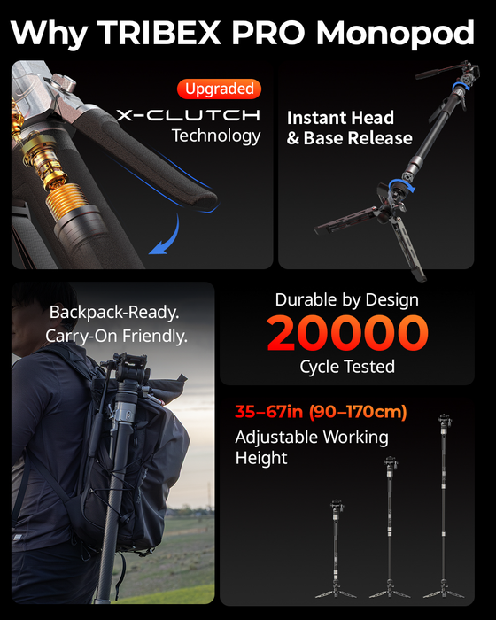 SmallRig × Potato Jet TRIBEX PRO Monopod (Video Version) 6286