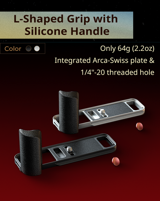 SmallRig L-Shaped Mount Plate with Silicone Handle for Fujifilm X-E5 Black 5448