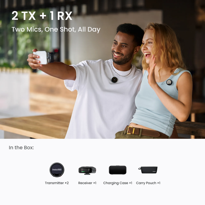Insta360 Mic Pro Wireless System (2TX + 1RX + Charging Case)