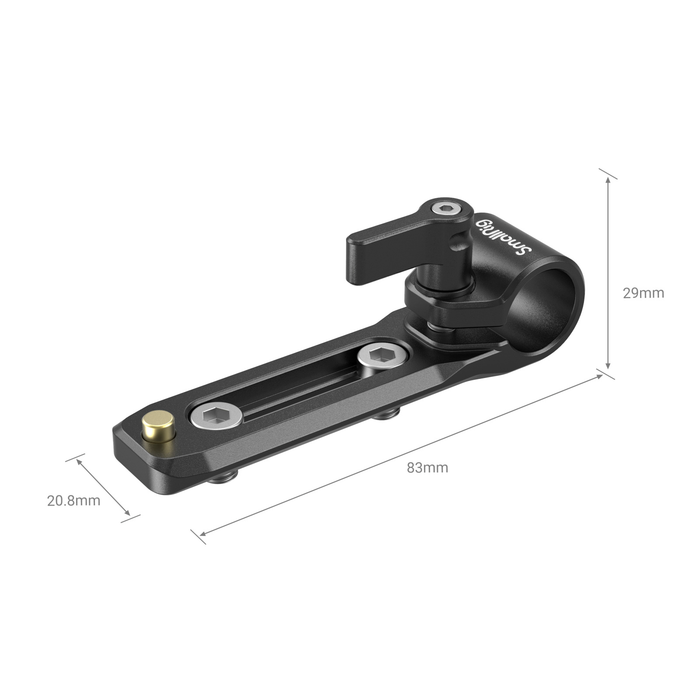 SmallRig 15mm Single Rod Clamp with Integrated NATO Rail 3011