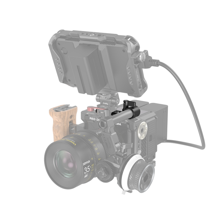 SmallRig 15mm Single Rod Clamp with Integrated NATO Rail 3011