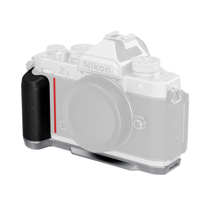 SmallRig L-Shaped Mount Plate with Silicone Handle for Nikon Z f - Silver/Black