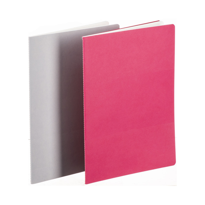 Hahnemühle Sketch & Note Booklet Bundle, A6, 20 Sheets (40 Pages) - Laurier/Fuchsia (Grey/Pink Bundle)