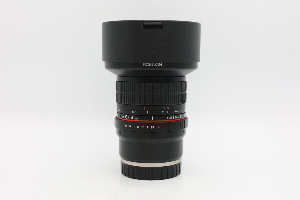 Used Rokinon 14mm f2.8 Sony (VG)