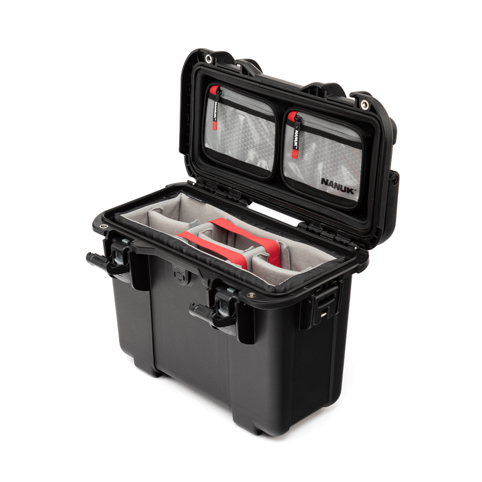 Nanuk T30 Top Loader Pro Photo Kit Protective Case with Padded Dividers & Lid Organizer - Black