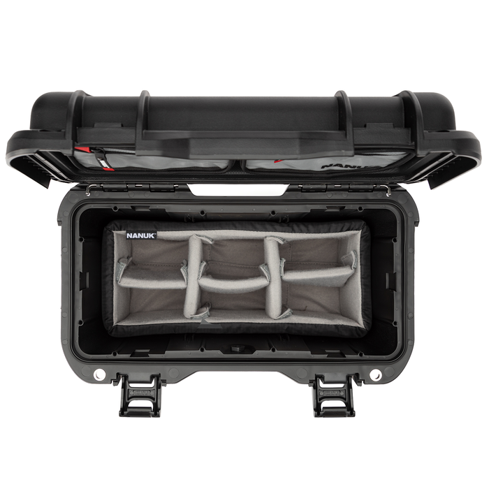 Nanuk T30 Top Loader Pro Photo Kit Protective Case with Padded Dividers & Lid Organizer - Black