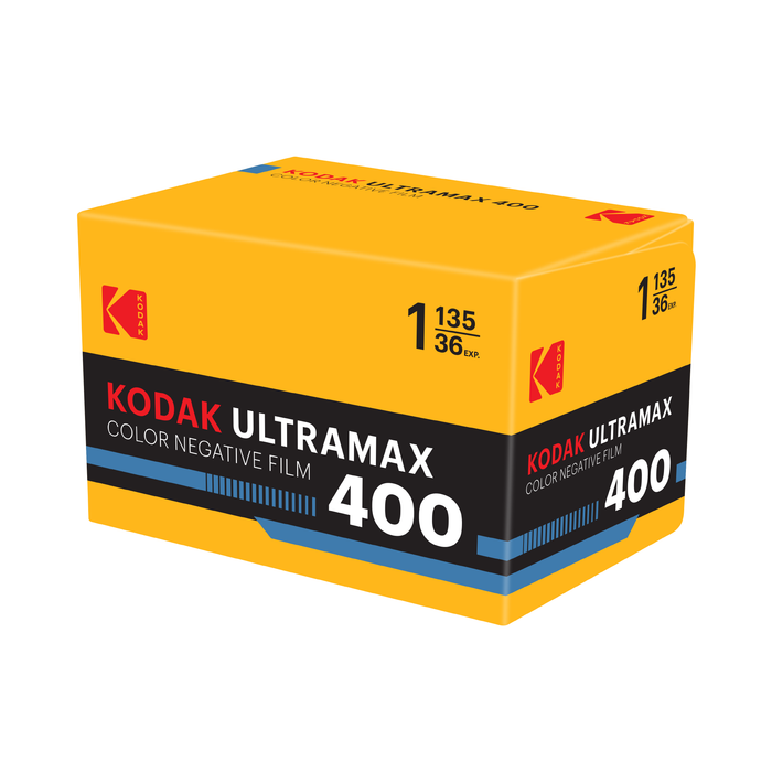 Kodak Eastman UltraMax 400 Color Negative - 35mm Film, 36 Exposures, Single Roll