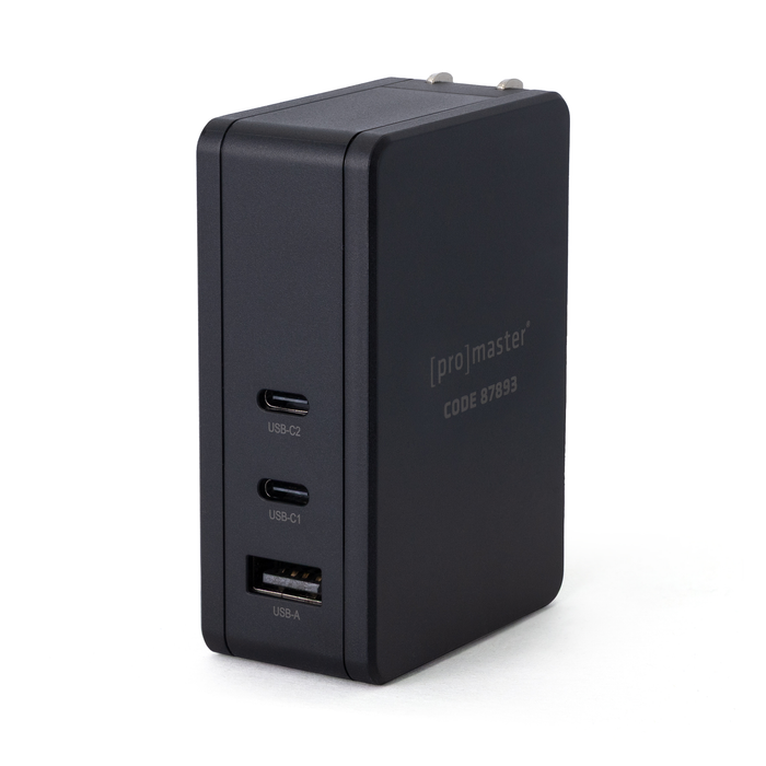 ProMaster 3-Port 100W GaN USB Charger - Black