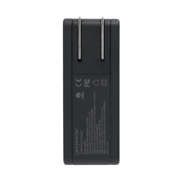 ProMaster 3-Port 100W GaN USB Charger - Black