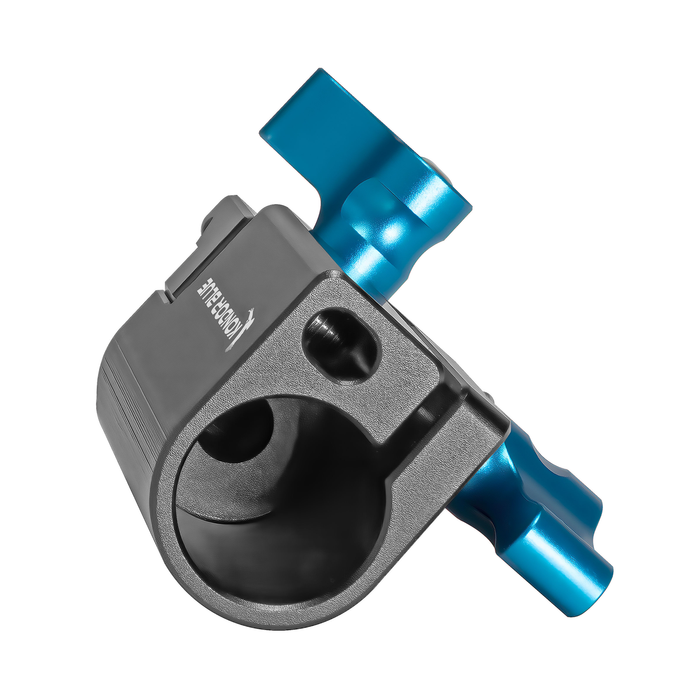 Kondor Blue Baby Pin 5/8" Spigot Receiver to NATO Clamp Adapter for Light Stands and Monitors - Space Gray