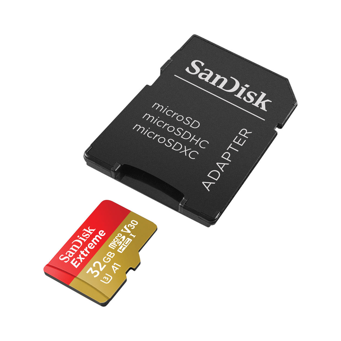 SanDisk 32GB Extreme UHS-I microSDXC Memory Card with SD Adapter