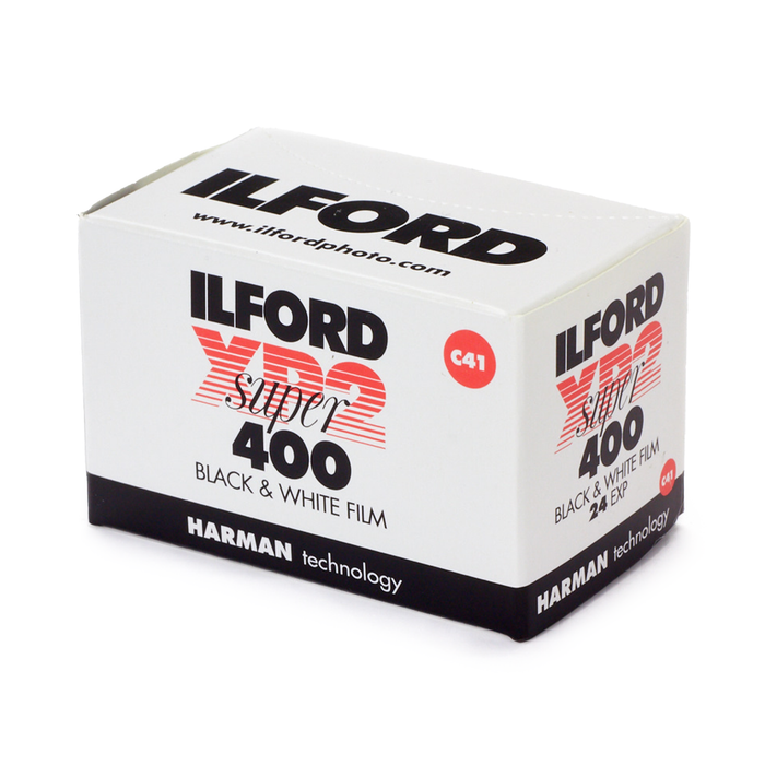 Ilford XP2 Super 400 Black & White Negative - 35mm Film, 24 Exposures, Single Roll