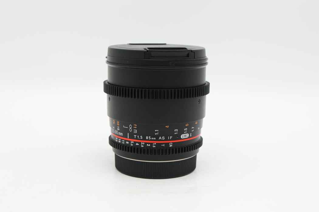 Used Rokinon 85mm T1.5 CAF (VG)