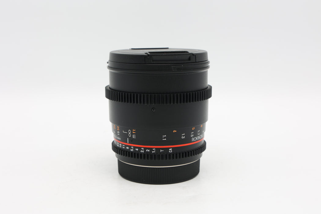 Used Rokinon 85mm T1.5 CAF (VG)