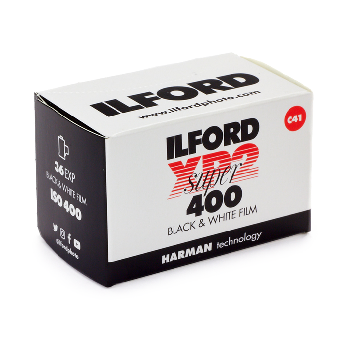 Ilford XP2 Super 400 Black & White Negative - 35mm Film, 36 Exposures, Single Roll