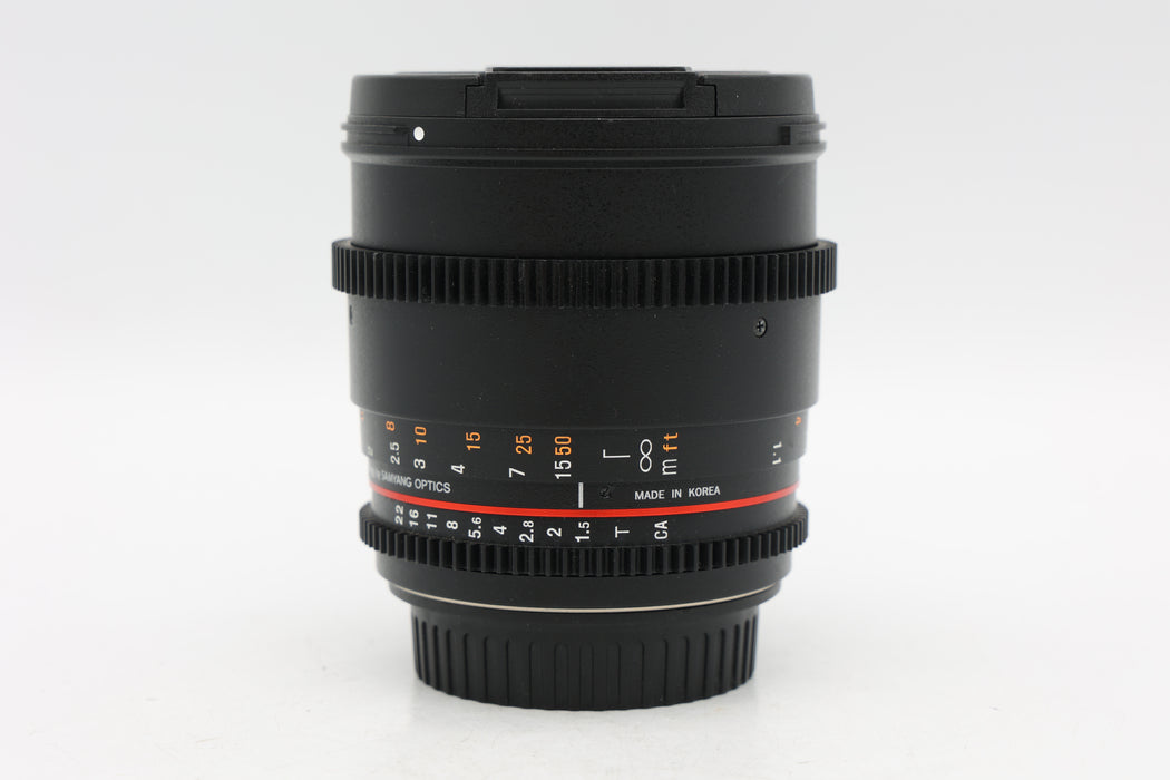 Used Rokinon 85mm T1.5 EF (VG)