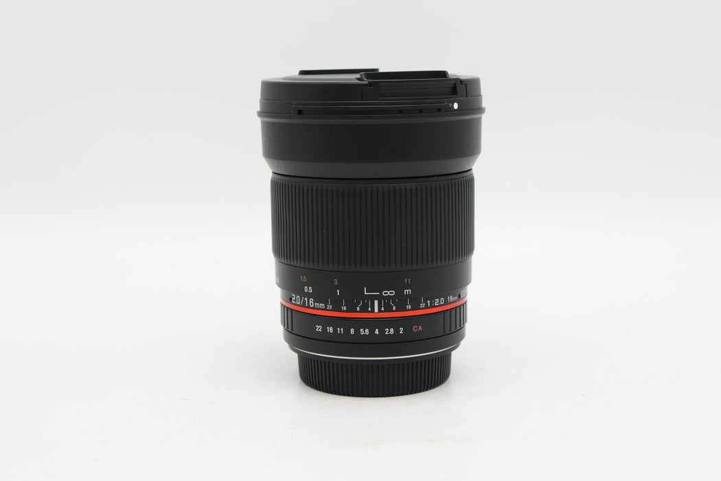 Used Rokinon 16mm F2 Canon EF