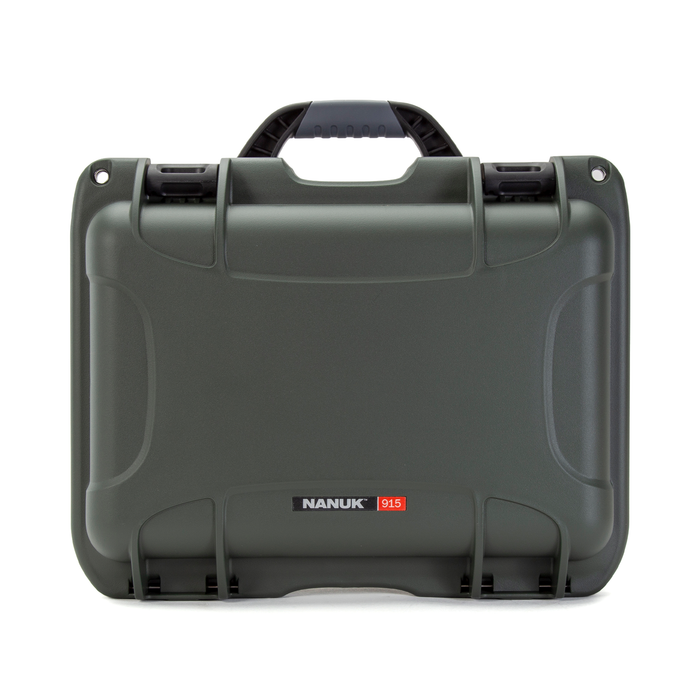 Nanuk 915 Medium-Series Pro Photo Kit Protective Case with Padded Dividers & Lid Organizer - Olive