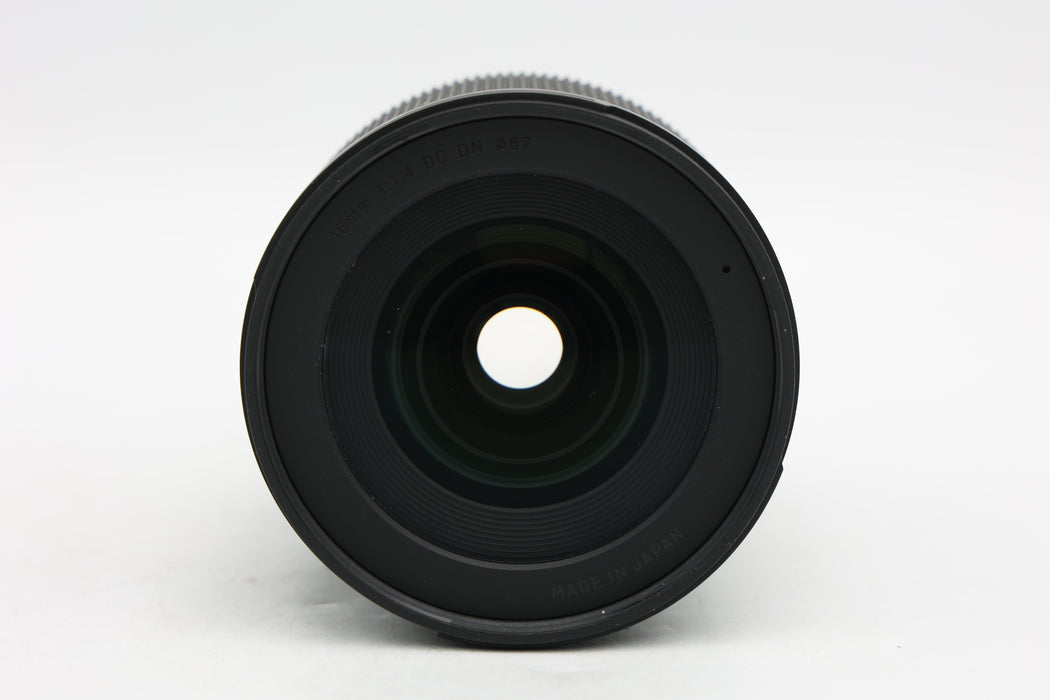 Used Sigma 16mm f1.4 DC Sony (EX)
