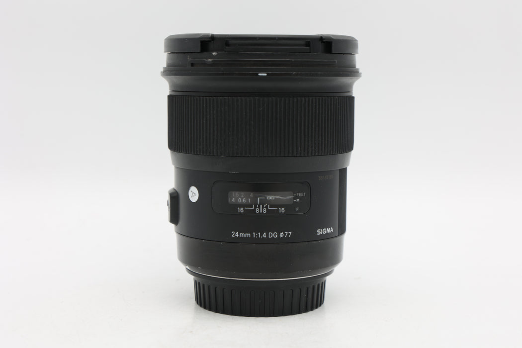 Used Sigma 24mm f1.4 DG Canon (Fair) Scratches