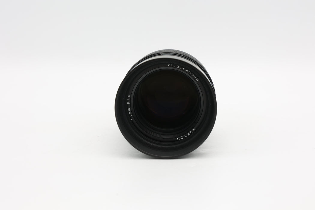 Used Voigtlander 75mm F1.5 FE (VG)
