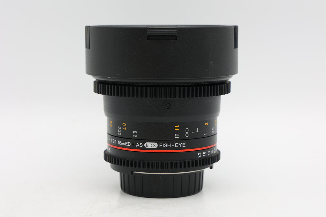 Used Samyang 12mm T3.1 Nikon (VG)
