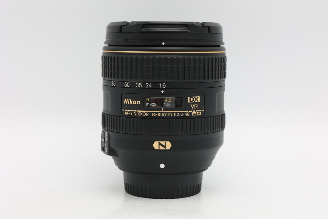 Used Nikon AF-S 16-80mm f2.8-4E DX (VG)