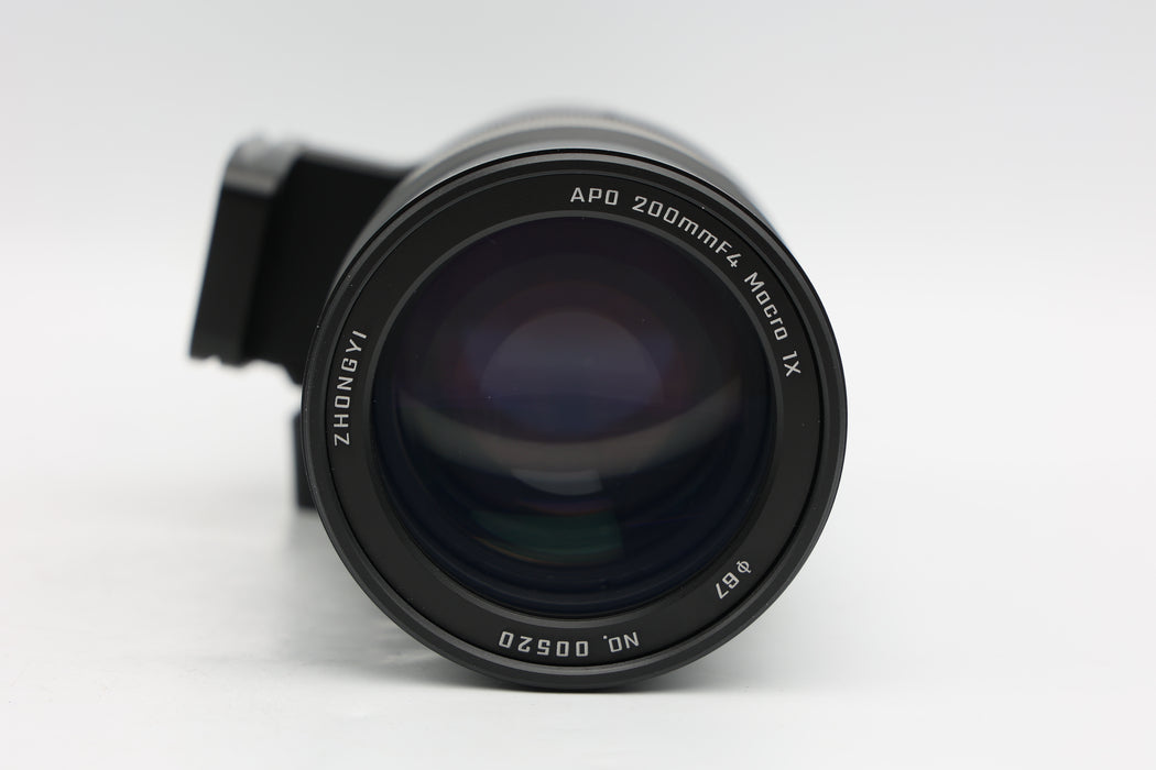 Used Zhongyi APO 200mm f4 Macro XCD (VG) Missing rear cap